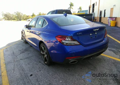 2021 Genesis G70 3.3T Awd из США, поврежденный, VIN KMTG34LE2MU066635